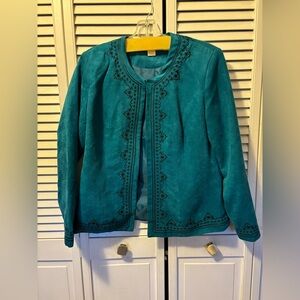 Dark Teal Woman’s Tantrums size M long sleeve jacket